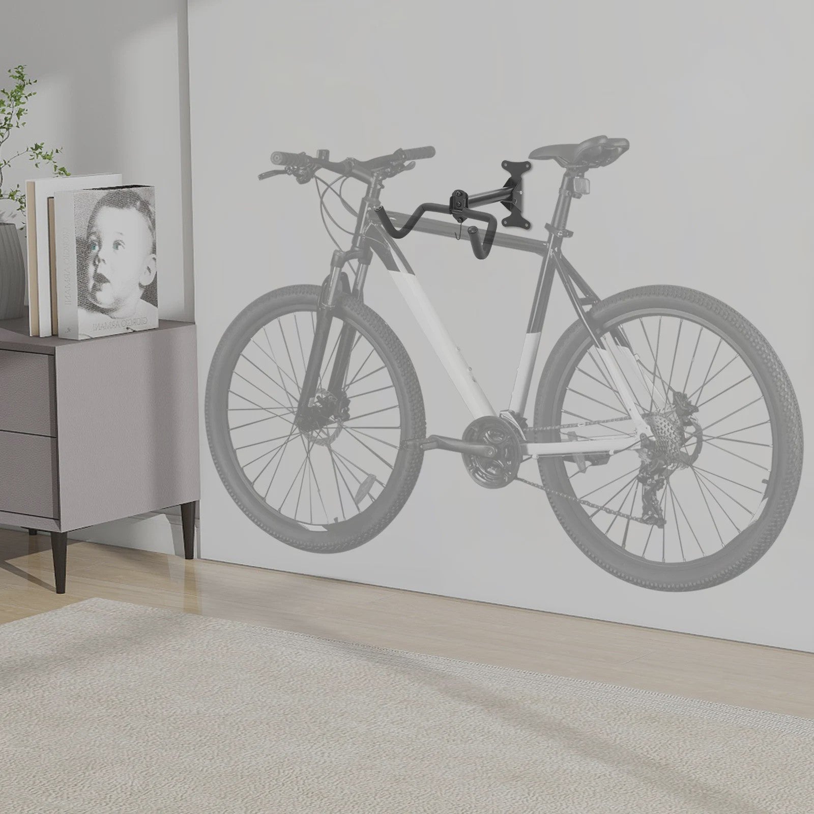 Carbon Stalen Fiets Hanger voor Wandmontage - Stabiel & Flexibel