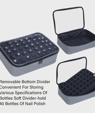 Opbergtas voor 40 Nagellakflesjes - Draagbare Cosmetische Organizer