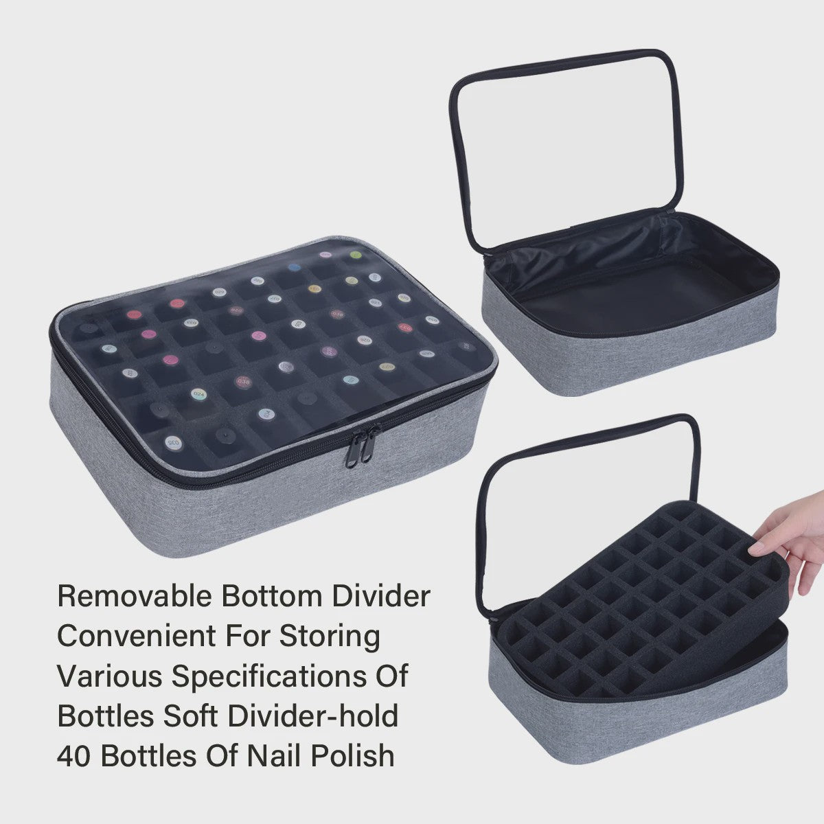 Opbergtas voor 40 Nagellakflesjes - Draagbare Cosmetische Organizer
