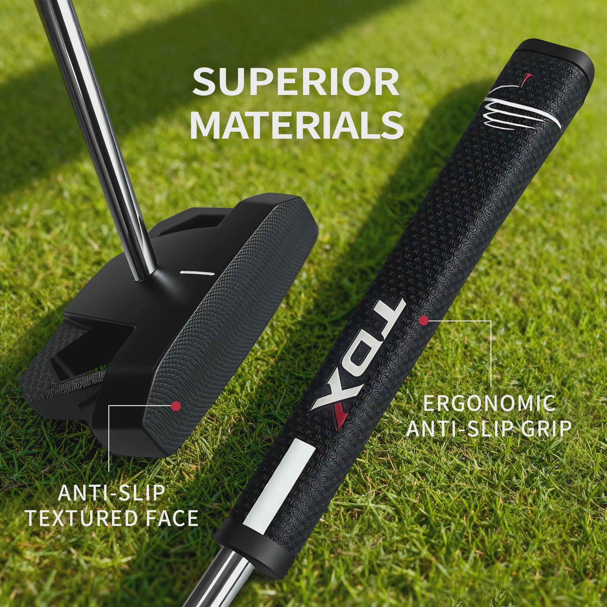 TDX-TB09 Heren Golf Putter: Stabiel, Vergevingsgezind met Automatische Centrering
