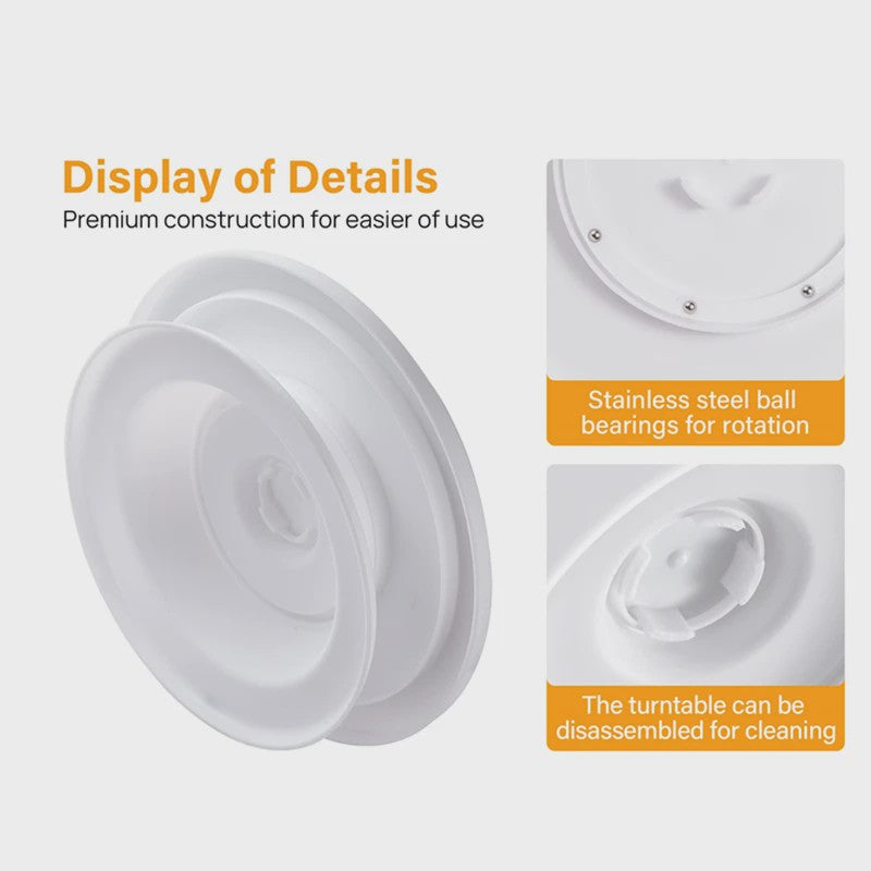 Complete Taartdecoratie Set: Draaitafel, Spatels & Schrapers