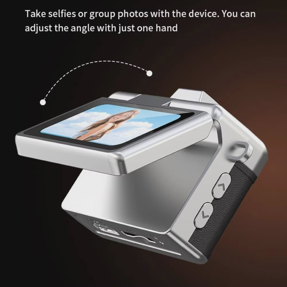 Ourlife Mini Retro Digitale Camera met 1.47 Inch Flip Screen & Sleutelhanger