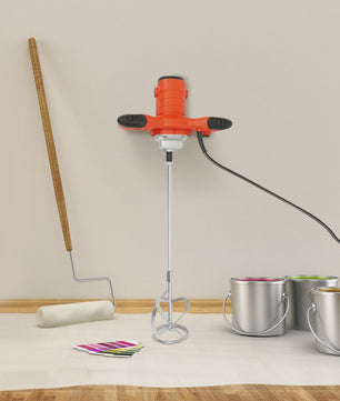 Krachtige Elektrische Betonmolen 1500W - 6 Snelheden, Draagbaar & Handheld voor Cement, Mortel & Gips