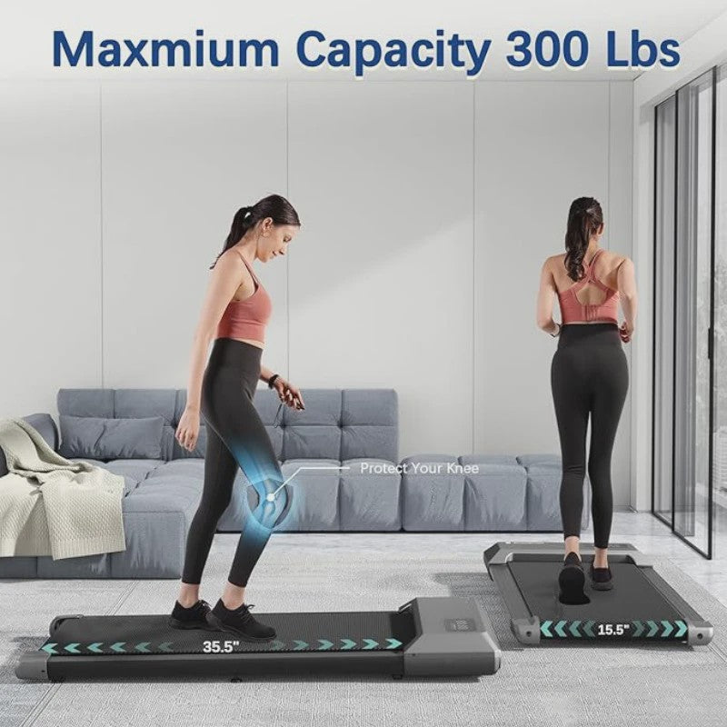 Compacte 2-in-1 Loopband voor Thuis: Wandelen & Rennen (2.5PK, 136kg Capaciteit)