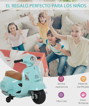 Elektrische Vespa Scooter voor Kinderen (18-36 maanden) - Met Verlichting en Claxon