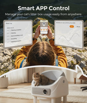 Automatische Kattenbak Zelfreinigend met App Bediening & Geurverwijdering