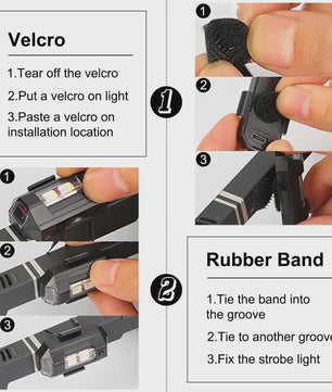 Veelzijdige LED Strobe Anti-Collision Lichten met Afstandsbediening - 8 Kleuren