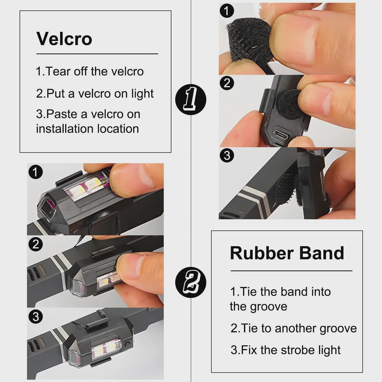 Veelzijdige LED Strobe Anti-Collision Lichten met Afstandsbediening - 8 Kleuren