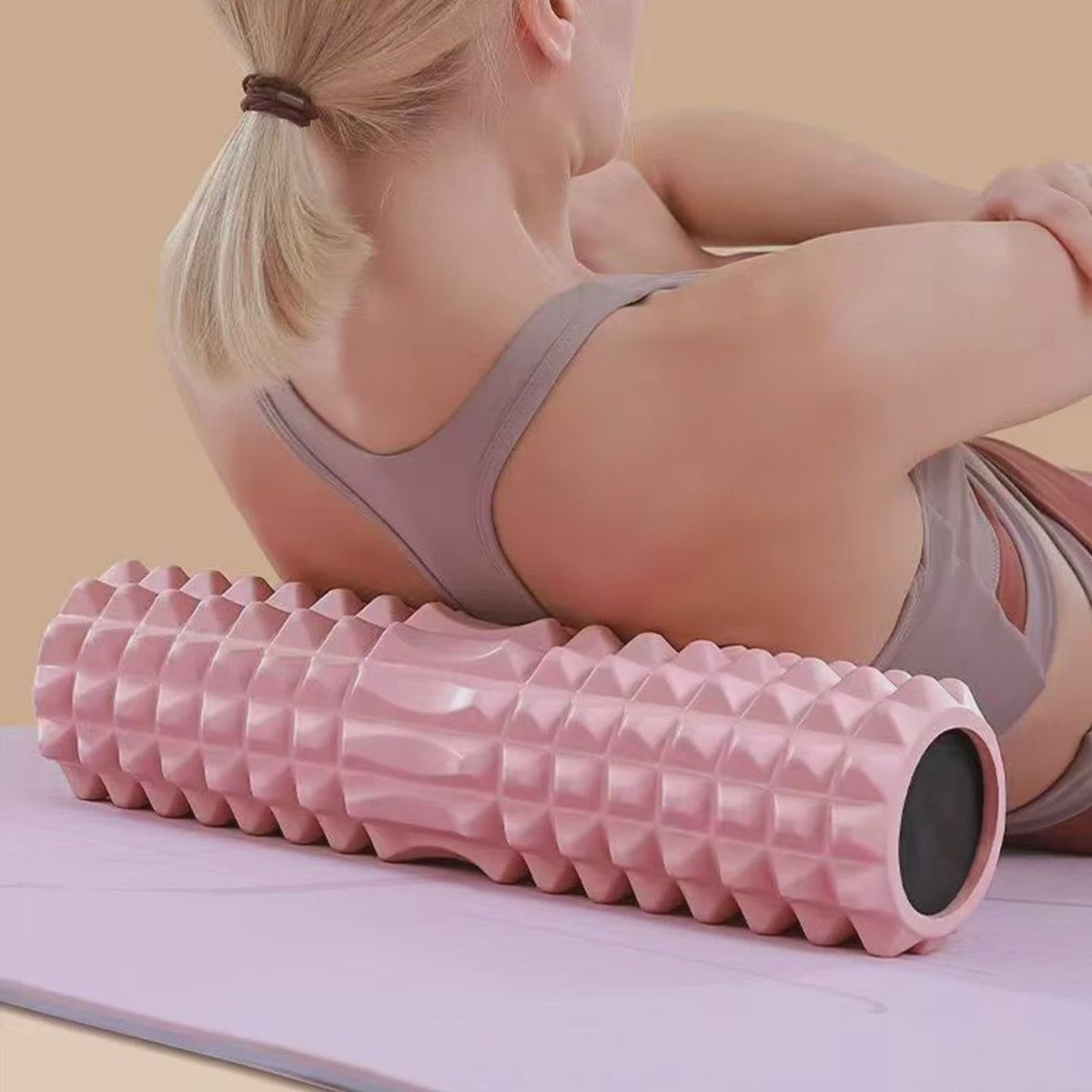 Crescent Foam Roller 45x13cm - Ideaal voor Yoga, Pilates & Spierontspanning