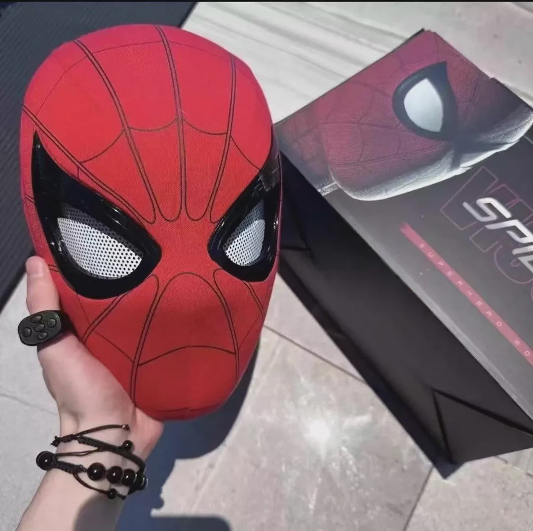 Spiderman Masker met Knipperende Ogen - Ademend & Cosplay Hoofddeksel