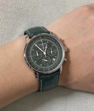 Zeppelin Airship Herenhorloge - Automatisch, Datum, Retro Chronograaf