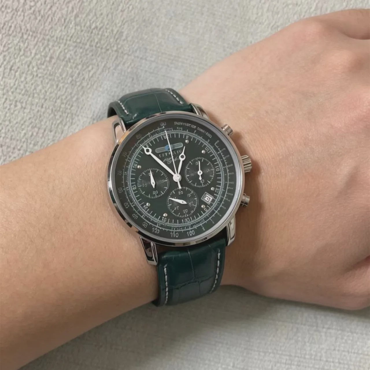 Zeppelin Airship Herenhorloge - Automatisch, Datum, Retro Chronograaf