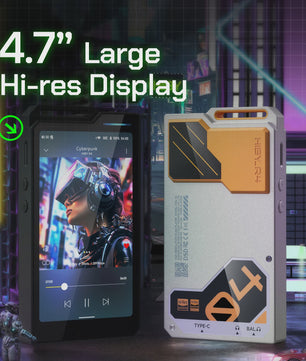 HiBy R4 HiFi Music Player: Quad DAC, Android 12, MQA & DSD256 met 11 uur batterijduur