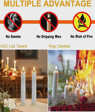 LED Flamlamp Kaarsen (6/18/24 stuks) met Afstandsbediening - Veilige Sfeerverlichting