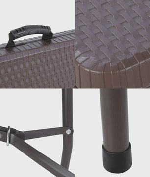 180cm Klaptafel met 2 Banken - Complete Set voor Buiten, Camping en Evenementen