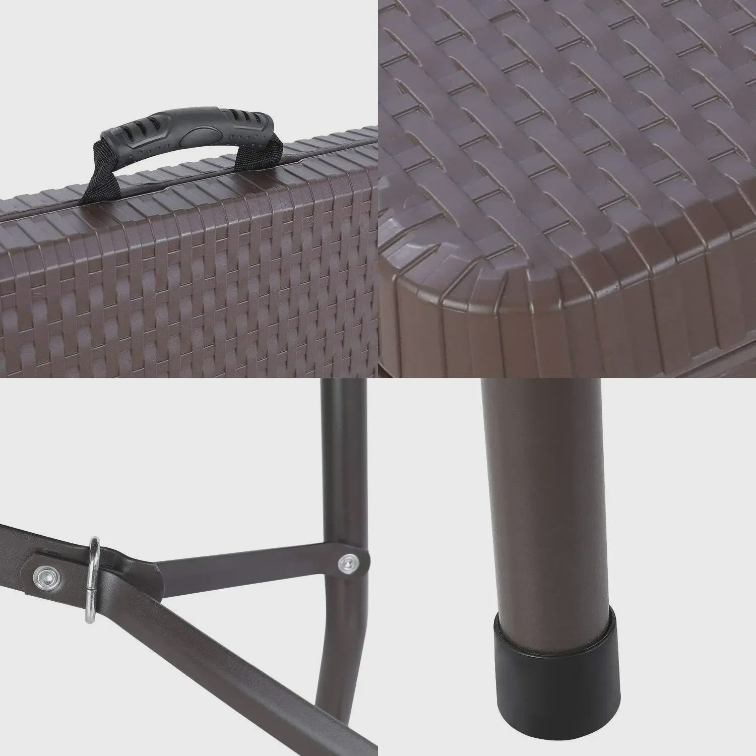 180cm Klaptafel met 2 Banken - Complete Set voor Buiten, Camping en Evenementen