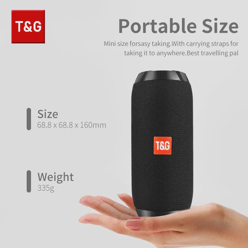 Draagbare Bluetooth Speaker T&G TG117 - Waterdicht, TWS Stereo Geluid & FM Radio