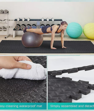Set van 4, 8, 12 of 20 Interlocking EVA Foam Vloertegels - Antislip & Schokabsorberend