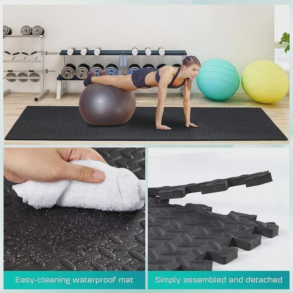 Set van 4, 8, 12 of 20 Interlocking EVA Foam Vloertegels - Antislip & Schokabsorberend