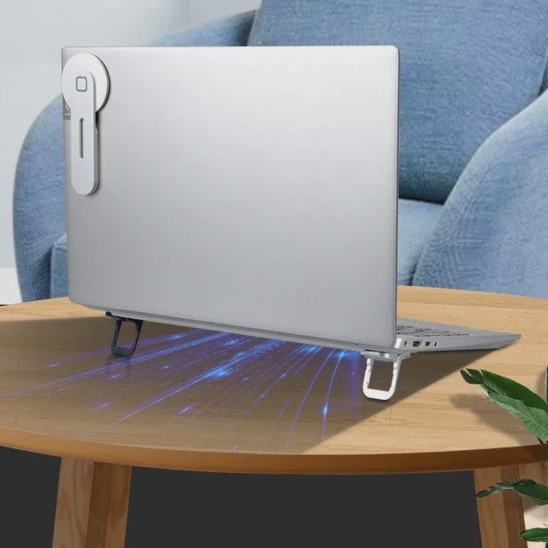 2x Mini Opvouwbare Laptopstandaard - Draagbaar, Verstelbaar & Zelfklevend voor Betere Houding