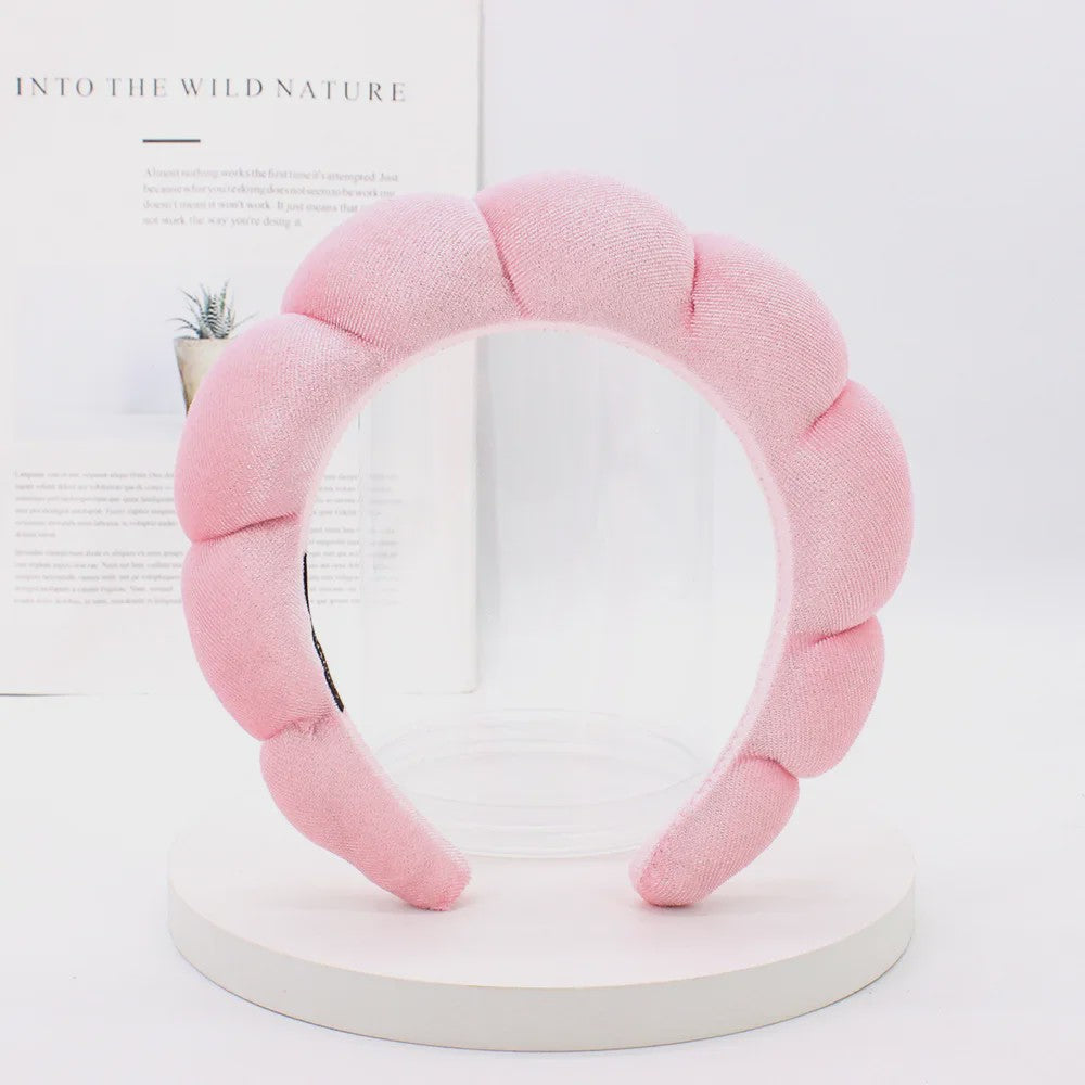 Luxe Velours Make-up Hoofdband - Comfortabel voor Gezichtswas & Huidverzorging