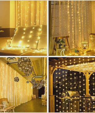 3M LED Gordijn Lichtjes - Sprookjesachtige USB Feestverlichting met 8 Modi voor Huis, Tuin, Kerst & Bruiloft