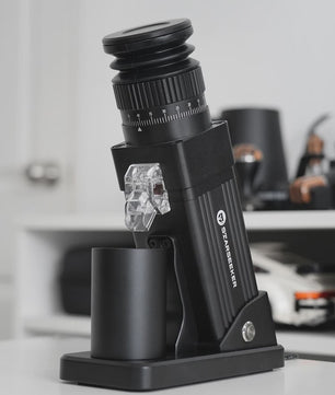 STARSEEKER E55Pro Elektrische Koffiemolen - 55mm Titanium Burr, Traploze Instelling