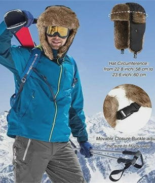 Warme Ushanka Wintermuts voor Heren met Oorflappen - Russische Trapper Stijl