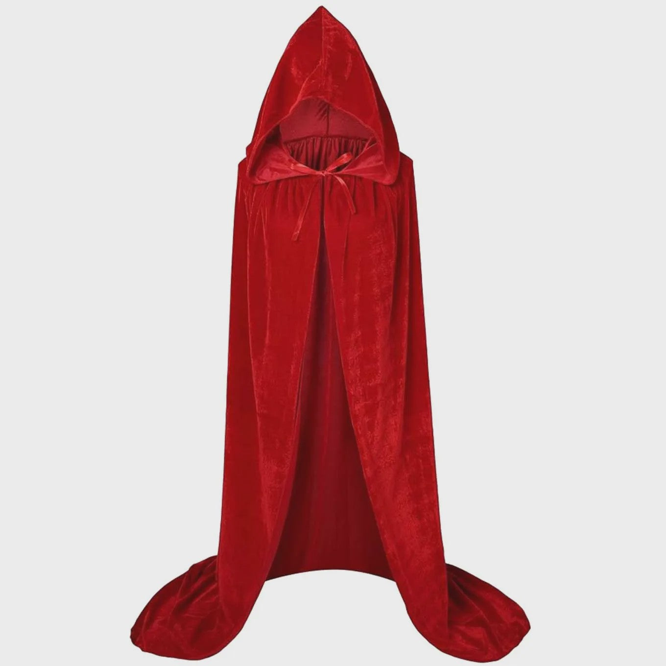 Luxe Fluwelen Cape met Capuchon - Middeleeuws, Heks, Vampier, Halloween & Cosplay Kostuum