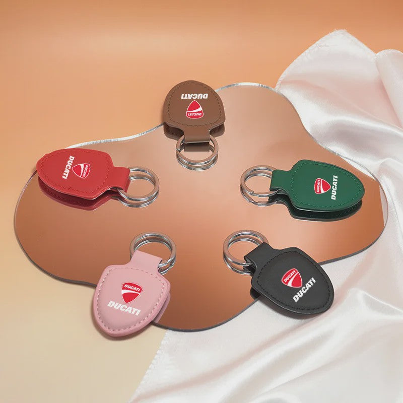 Leren Ducati Autosleutelhanger - Perfect voor Monster, Panigale & meer