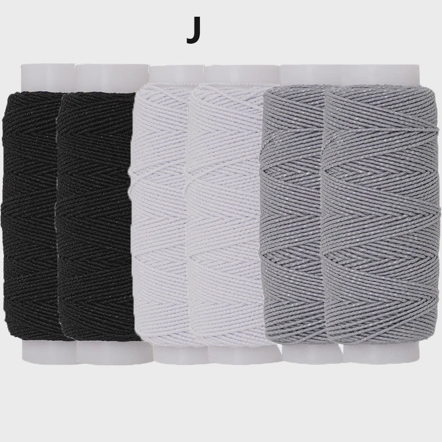 Elastisch Naaigaren 0.6mm - 6 Kleuren Set (20M) voor DIY, Kleding & Hobby