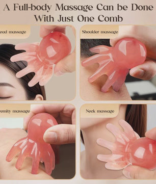 Octopus Hoofdmassager - Ontspannende Hoofdhuidmassage & Acupressuur Tool