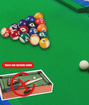 Set Billardballen voor Kinderen - 25mm Kleine Pool & Snooker Ballen