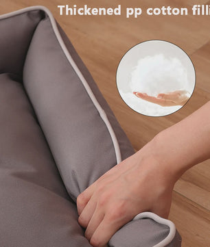 Luxe Vierkante Hondenkussen - Waterdicht & Bite-Resistant - Comfortabel voor Grote Honden en Katten