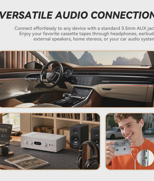 Draagbare Cassette Speler & MP3 Converter - USB Opname & Radio Functie