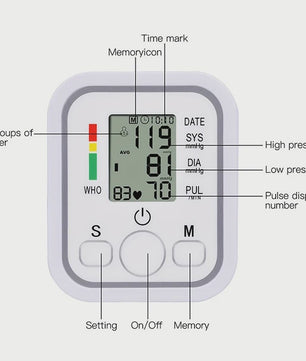 Digitale Bloeddrukmeter voor Thuisgebruik - Nauwkeurig en Gebruiksvriendelijk voor Ouderen