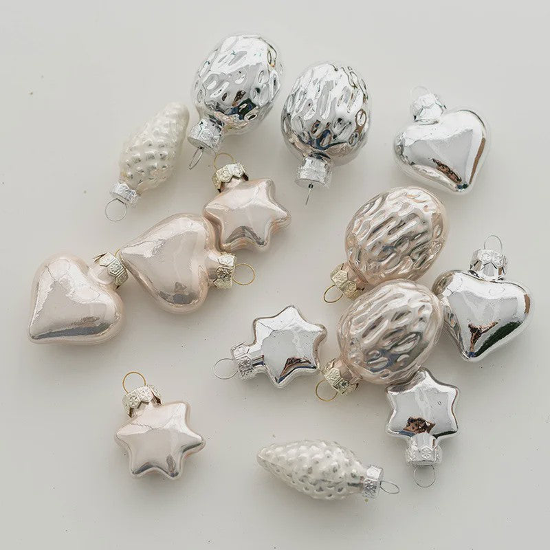 Kerstballen Set 4cm - Glanzend & Mat - Decoratie & Fotografie Props