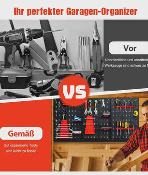 Gereedschapswand met 28-delige Set, 120x60 cm - Organiseer Uw Werkplaats Efficiënt