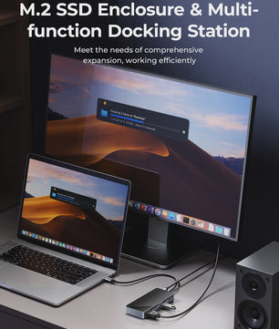 ORICO USB-C Docking Station met M.2 NVMe/SATA SSD Enclosure & 10Gbps Hub