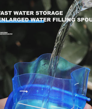 Opvouwbare Siliconen Waterfles 500ml met Rietje - BPA-vrij voor Sport & Reizen