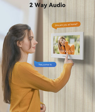 TMEZON 4-Draads Video Intercom Systeem met 7" HD Touchscreen & Tuya App