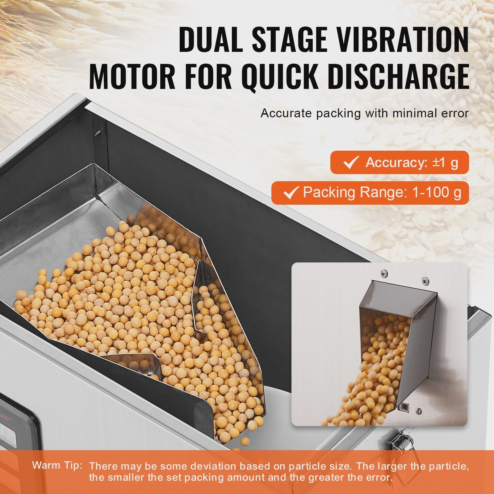 Automatische Verpakkingsmachine voor Poeder & Granulaat (1-100g)
