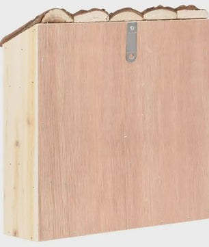Houten Insectenhotel 30x10x30 cm - Natuurlijk Verblijf voor Bijen en Vlinders
