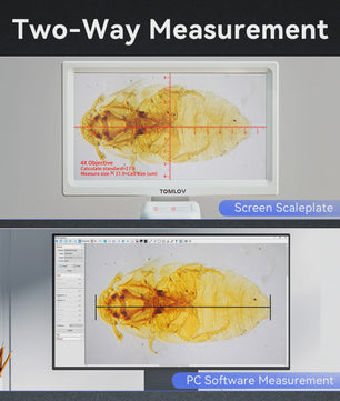Tomlov DM301 Pro Digitale Microscoop: 1200x Vergroting, 7" HD Scherm & HDMI - Ideaal voor Educatie en Laboratorium