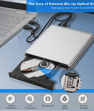 Externe Blu-ray Brander & DVD/CD Brander - USB 3.0 - Lees/Schrijf CD/DVD/BD