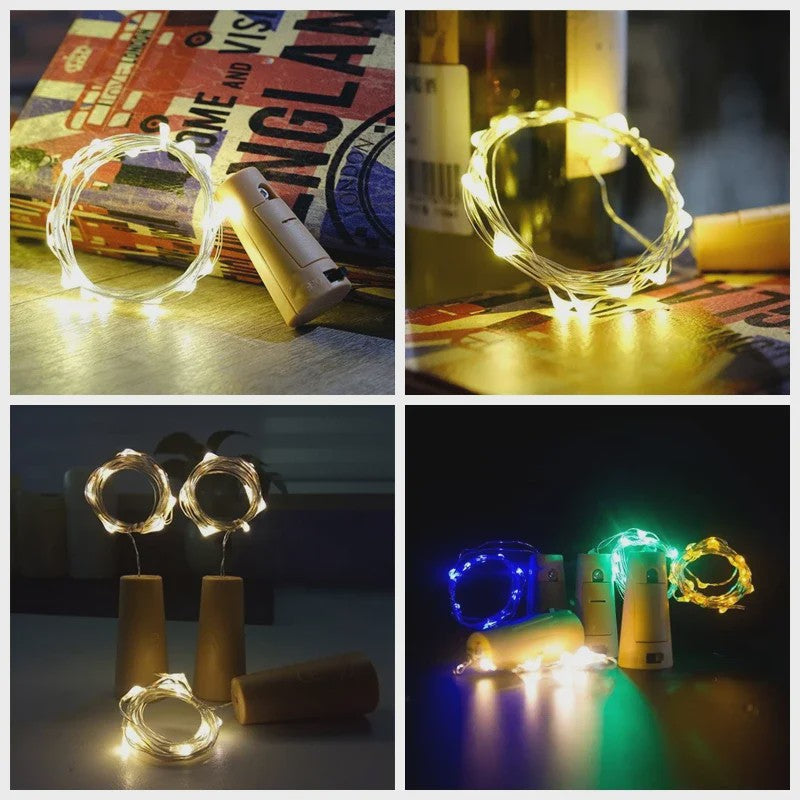 Fleskurk LED Snoerlichtjes - Sfeerverlichting voor Fles, Kerst, Feest & Decoratie