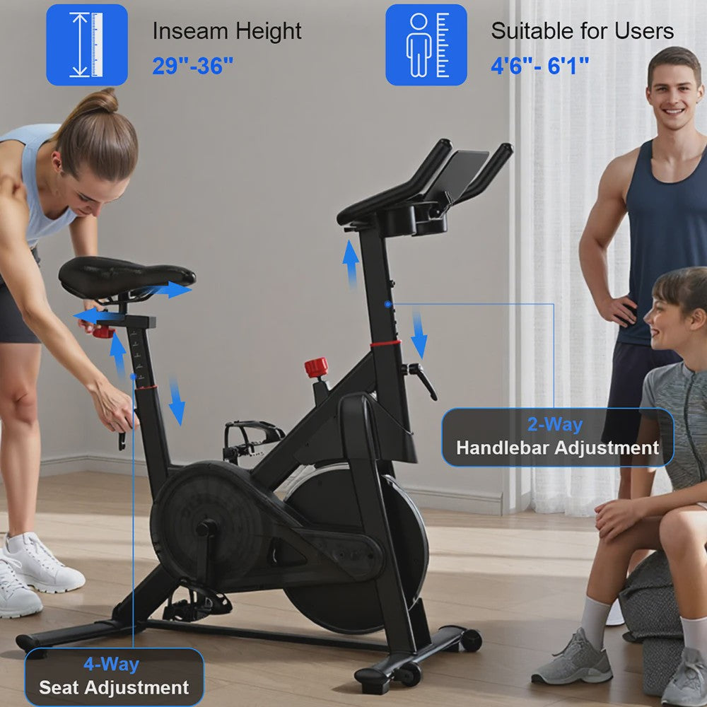 Superun Hometrainer Ergometer met Magnetische Weerstand en LCD Display - Max 100 kg