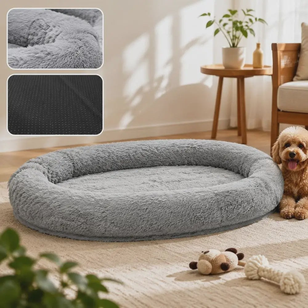 Luxe Orthopedisch Hondenkussen 174x118x24 cm - Memory Foam & Afneembare Hoes