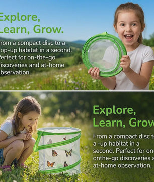 Vouwbare Insectenkooi & Vlinderterrarium - Ademend Mesh Net voor Buitenobservatie