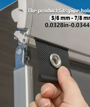 12x Heavy-Duty Nylon RV Luifel Haken - Universeel voor Gordijnen, Waslijnen & Tenten (5/6mm-7/8mm Buisgaten)